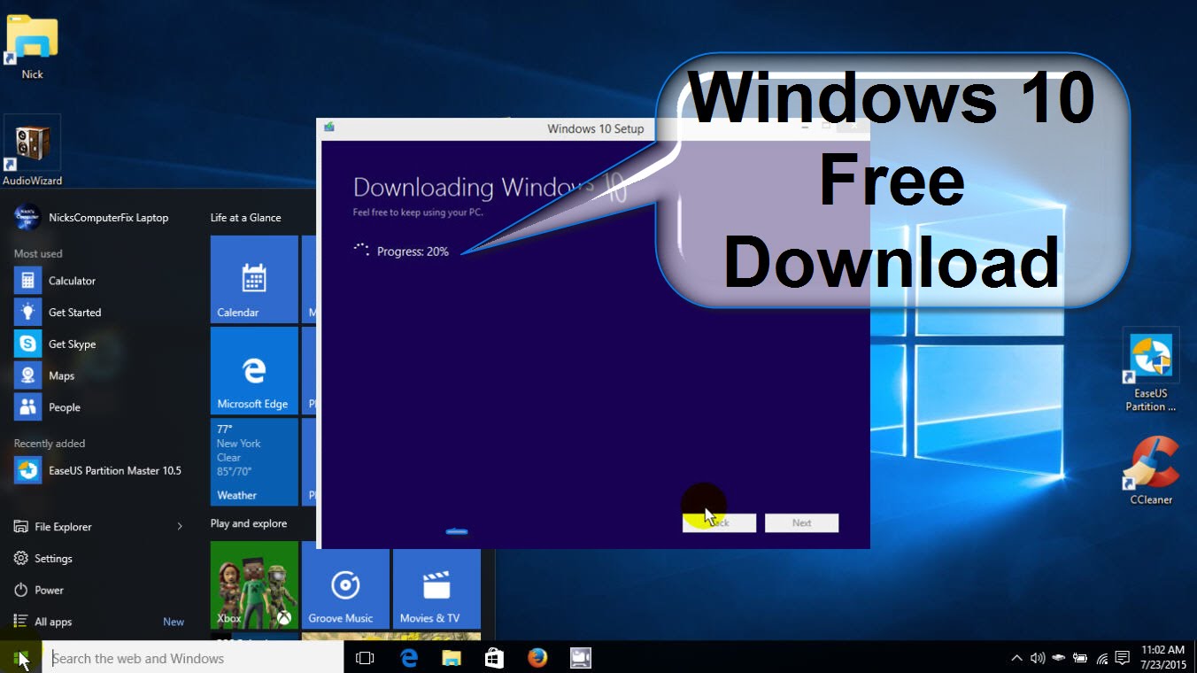 microsoft windows 10 32 bit free download